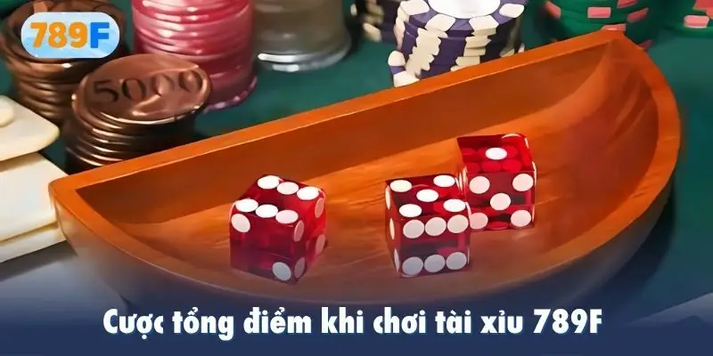 Cược tổng điểm khi chơi tài xỉu 789F